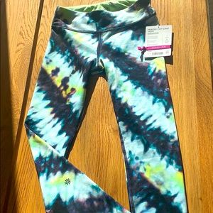 Athleta Girl printed chit chat tight size 12